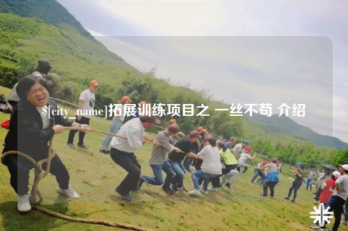 清远拓展训练项目之 一丝不苟 介绍